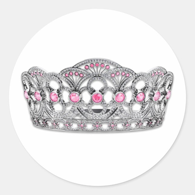 Adesivos da Princesa Rosa Elegante (Frente)