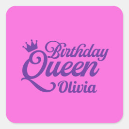 Adesivos da Rainha de Aniversário