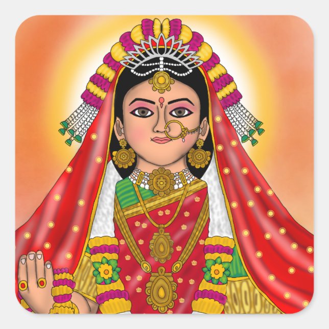 Adesivos da Shree Radha (Frente)
