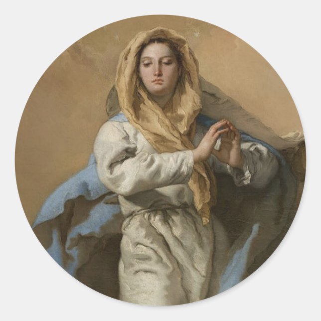 Adesivos da Virgem Maria Conceição Imaculada (Frente)