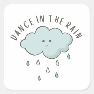 Adesivos Dança Na Chuva