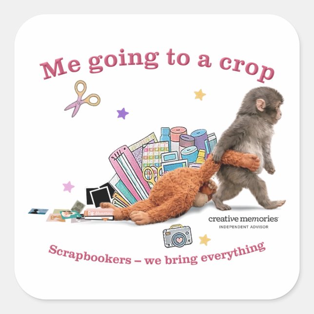 Adesivos de 3" Punch the Monkey (Frente)