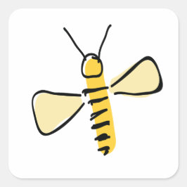 Adesivos de Abelha Barulhenta Desenhados à Mão Cap