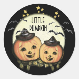 Adesivos de abóbora de Halloween CustomVintage