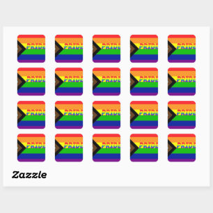 Adesivos de Advocacia do Progresso LGBTQ+ Orgulho