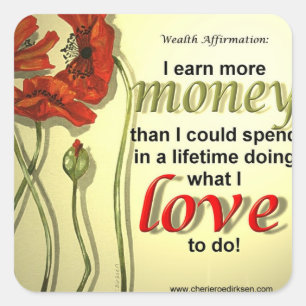 Adesivos de Afirmação de Moeda