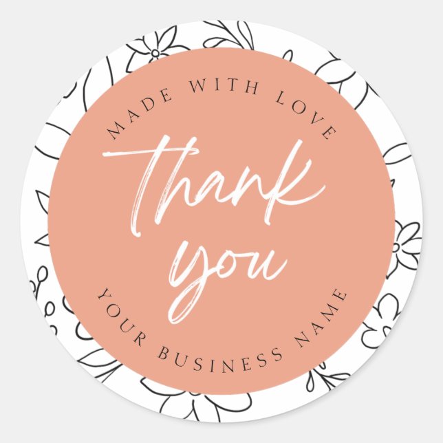 Adesivos de agradecimento (Frente)