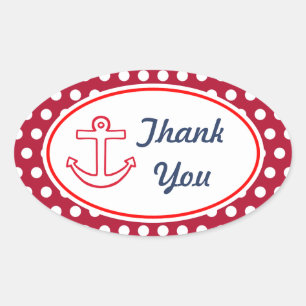 Adesivos de Agradecimento Anchor Dots
