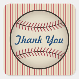 Adesivos de Agradecimento de Beisebol Vintage