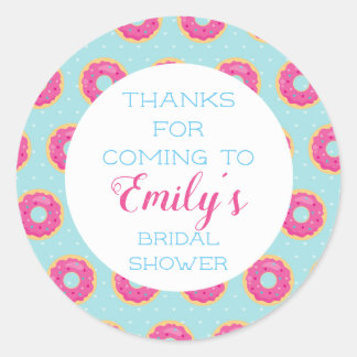 Adesivos de Agradecimento de Festa de Donut