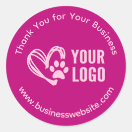 Adesivos de Agradecimento Empresariais com Logotip