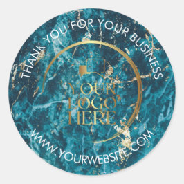 Adesivos de Agradecimento Empresariais Logotipo Pe