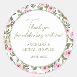Adesivos de agradecimento para chá de noiva.