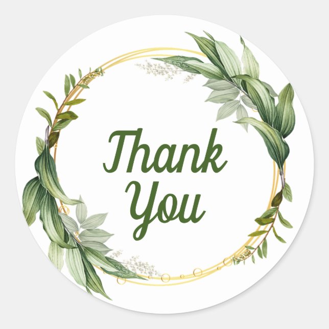 Adesivos de agradecimento para favores ou envelope (Frente)