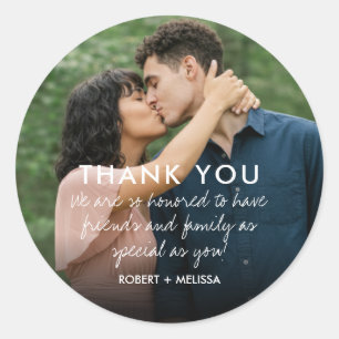 Adesivos de Agradecimento para Presentes de Fotos 