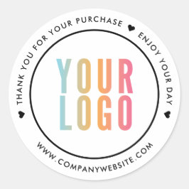 Adesivos de Agradecimento pela Compra Logotipo Bra