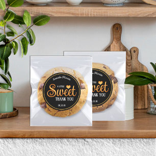 Adesivos de Agradecimento Preto e Dourado Sweet Tr