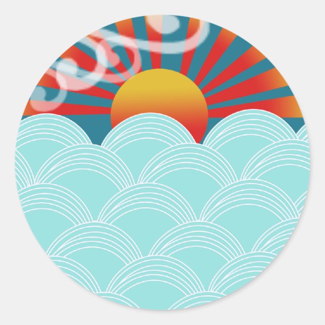 Adesivos de água do vento, design premiado (Frente)