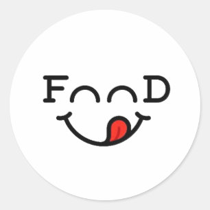 Adesivos de Amantes de Comida Divertidos e Criativ