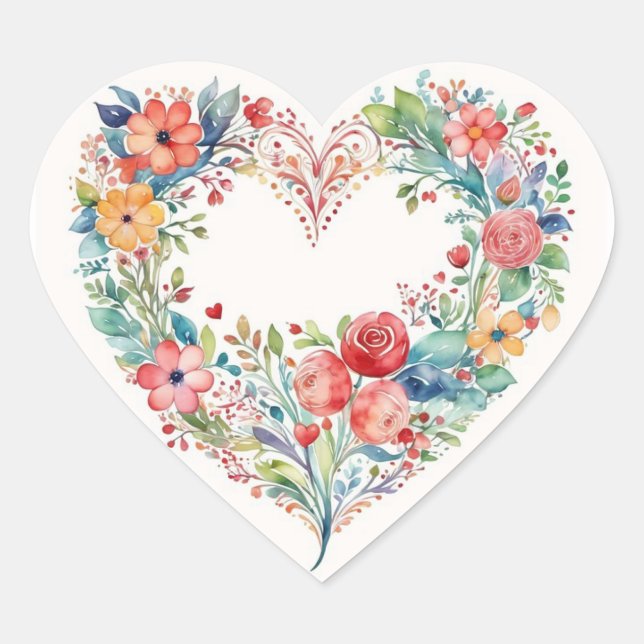 adesivos de amor cardíaco (Frente)