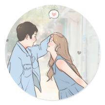 Adesivos de Amor de Casal Romântico – Embrulho de 