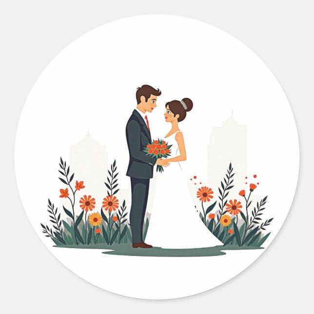 Adesivos de Amor Eternamente Elegantes (Frente)