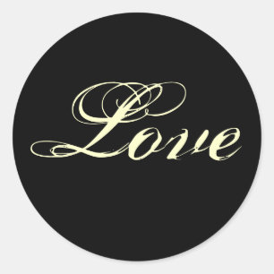 Adesivos de Amor Preto e Branco - Personalizados