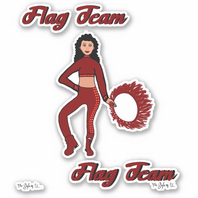 Adesivos de Anel da Equipe de Bandeira (Heartbeat  (Frente)