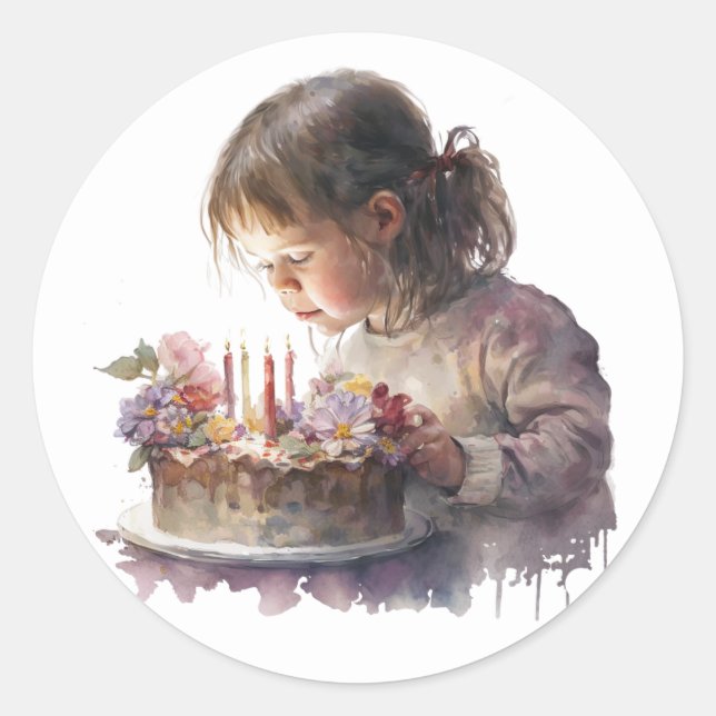Adesivos de Aniversário Bonitos (Frente)