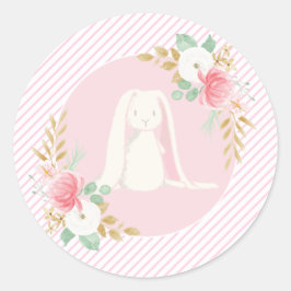 Adesivos de aniversário de algum coelho floral e r