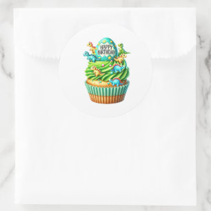 Adesivos de Aniversário de Cupcake