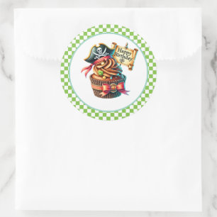 Adesivos de Aniversário de Cupcake