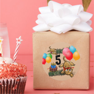 Adesivos de Aniversário do Ultrópico Penhor Safari