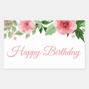 Adesivos de Aniversário Feliz