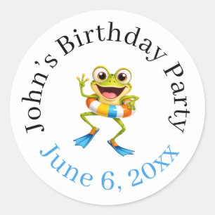 Adesivos de aniversário personalizados