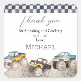 Adesivos de Aniversário Personalizados de Caminhão