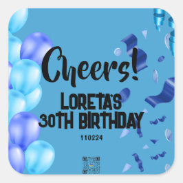 Adesivos de Aniversário Surpresa Adulta