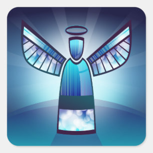 adesivos de anjo azul