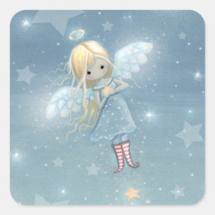 Adesivos de Anjo da Estrelinha Ótimo para Etiqueta