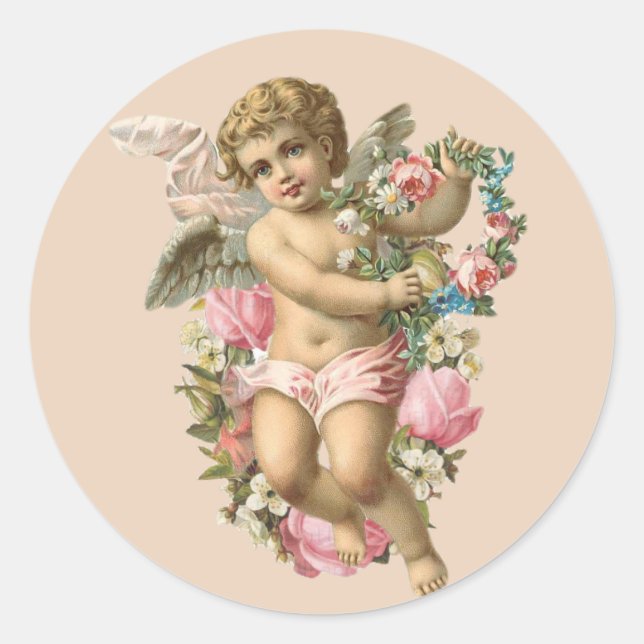 adesivos de anjo de vintage (Frente)