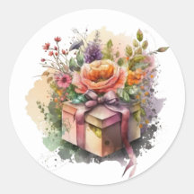 Adesivos de Aquarela Lindos