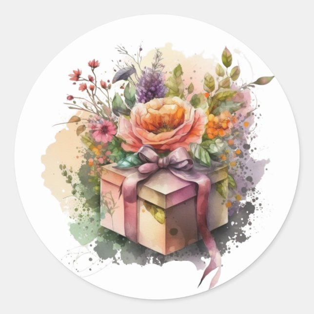 Adesivos de Aquarela Lindos (Frente)