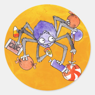 Adesivos de Aranha Halloween