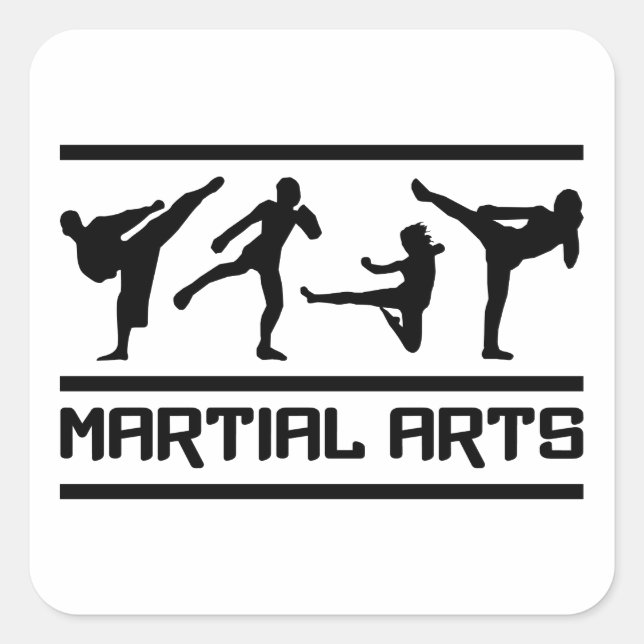 Adesivos de Artes Marciais, personalizáveis (Frente)