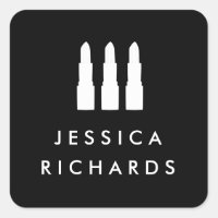 Adesivos de artista preto/branco com bifurcação