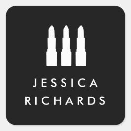Adesivos de artista preto/branco com bifurcação