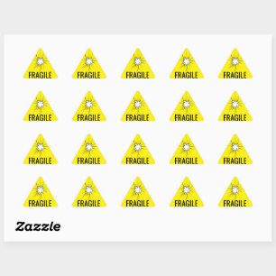 Adesivos de aviso frágeis