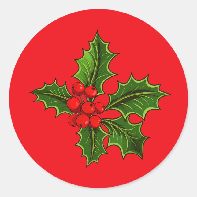 Adesivos de Azevinho (Frente)