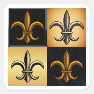 Adesivos de Azulejos Quadrados Fleur De Lis