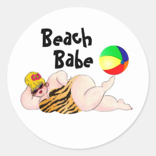 Adesivos de Babe de Praia